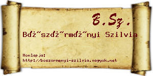 Böszörményi Szilvia névjegykártya